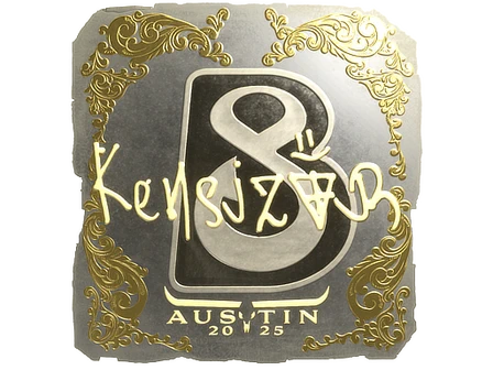 Sticker | kensizor (Gold) | Austin 2025 image