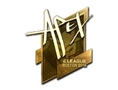 Sticker | apEX (Gold) | Boston 2018 image