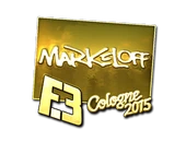 Sticker | markeloff (Gold) | Cologne 2015 image