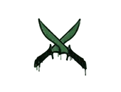 Sealed Graffiti | X-Knives (Jungle Green) image