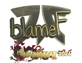 Sticker | blameF (Gold) | Shanghai 2024 image