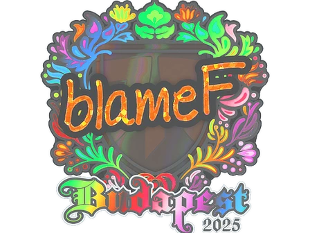 Sticker | blameF (Holo) | Budapest 2025 image