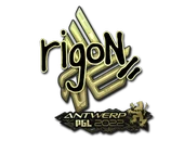 Sticker | rigoN (Gold) | Antwerp 2022 image