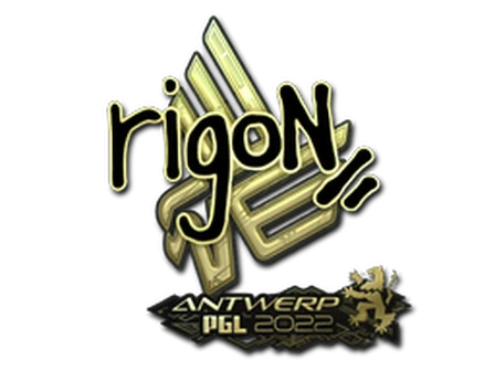 Sticker | rigoN (Gold) | Antwerp 2022 image