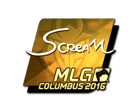 Sticker | ScreaM (Gold) | MLG Columbus 2016 image