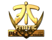 Sticker | Fnatic (Gold) | Krakow 2017 image