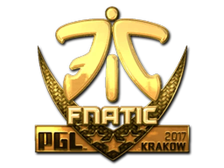 Sticker | Fnatic (Gold) | Krakow 2017 image