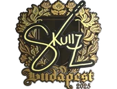 Sticker | skullz (Gold) | Budapest 2025 image