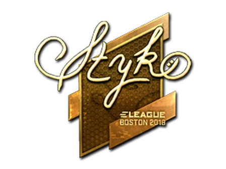 Sticker | STYKO (Gold) | Boston 2018 image