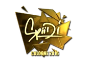 Sticker | Spiidi (Gold) | Cologne 2016 image
