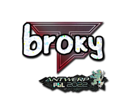 Sticker | broky (Glitter) | Antwerp 2022 image