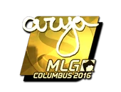 Sticker | arya (Gold) | MLG Columbus 2016 image