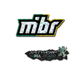 Sticker | MIBR (Glitter) | Antwerp 2022 image