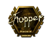 Sticker | chopper (Gold) | London 2018 image