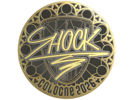 Sticker | SHOCK (Gold) | Cologne 2026 image