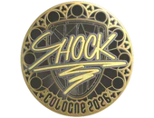 Sticker | SHOCK (Gold) | Cologne 2026 image