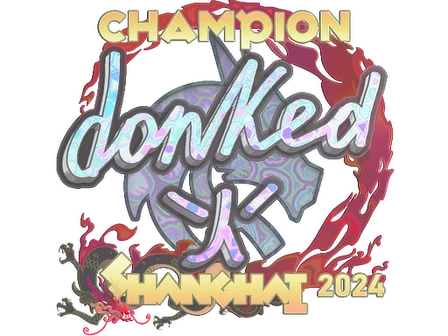 Sticker | donk (Holo, Champion) | Shanghai 2024 image
