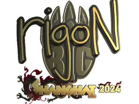 Sticker | rigoN (Gold) | Shanghai 2024 image