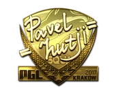 Sticker | hutji (Gold) | Krakow 2017 image