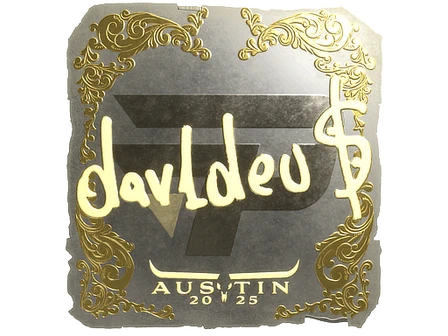 Sticker | dav1deuS (Gold) | Austin 2025 image