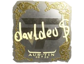 Sticker | dav1deuS (Gold) | Austin 2025 image