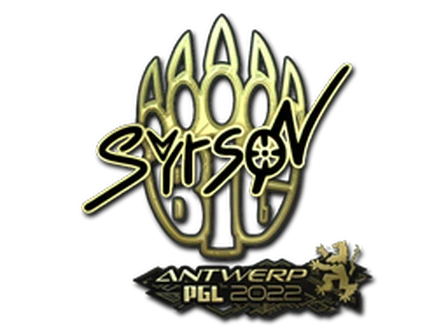 Sticker | syrsoN (Gold) | Antwerp 2022 image
