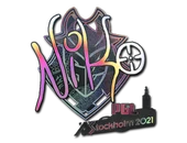 Sticker | NiKo (Holo) | Stockholm 2021 image