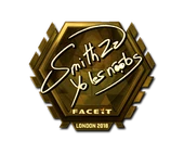 Sticker | SmithZz (Gold) | London 2018 image