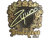 Sticker | ZywOo (Gold) | Budapest 2025 image