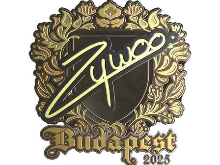 Sticker | ZywOo (Gold) | Budapest 2025 image