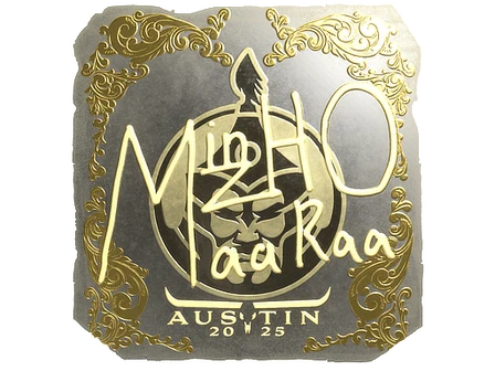 Sticker | mzinho (Gold) | Austin 2025 image