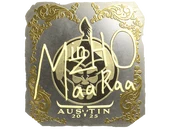 Sticker | mzinho (Gold) | Austin 2025 image