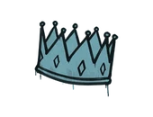 Sealed Graffiti | King Me (Wire Blue) image