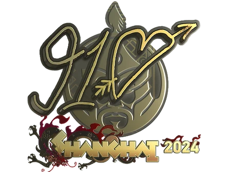 Sticker | 910 (Gold) | Shanghai 2024 image