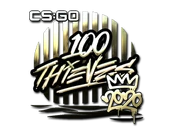 Sticker | 100 Thieves (Gold) | 2020 RMR image