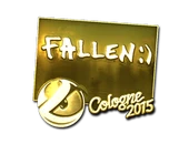 Sticker | FalleN (Gold) | Cologne 2015 image