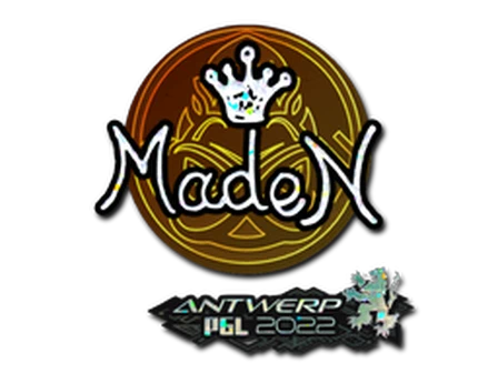 Sticker | maden (Glitter) | Antwerp 2022 image