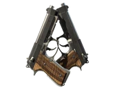 Dual Berettas | Black Limba image