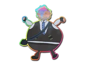 Sticker | Poorly Drawn Number K (Holo) image