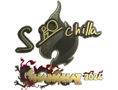 Sticker | s-chilla (Gold) | Shanghai 2024 image