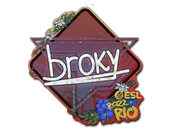 Sticker | broky (Glitter) | Rio 2022 image