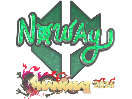Sticker | noway (Glitter) | Shanghai 2024 image