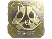 Sticker | reck (Gold) | Austin 2025 image