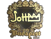 Sticker | jottAAA (Gold) | Budapest 2025 image