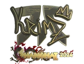 Sticker | KRIMZ (Gold) | Shanghai 2024 image