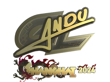 Sticker | aNdu (Gold) | Shanghai 2024 image