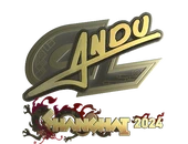 Sticker | aNdu (Gold) | Shanghai 2024 image