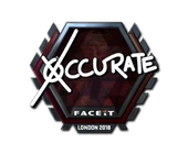 Sticker | xccurate (Foil) | London 2018 image