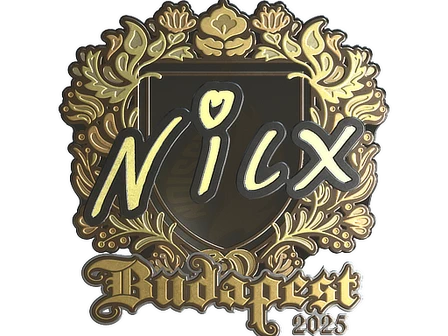 Sticker | nicx (Gold) | Budapest 2025 image