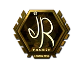 Sticker | jR (Gold) | London 2018 image